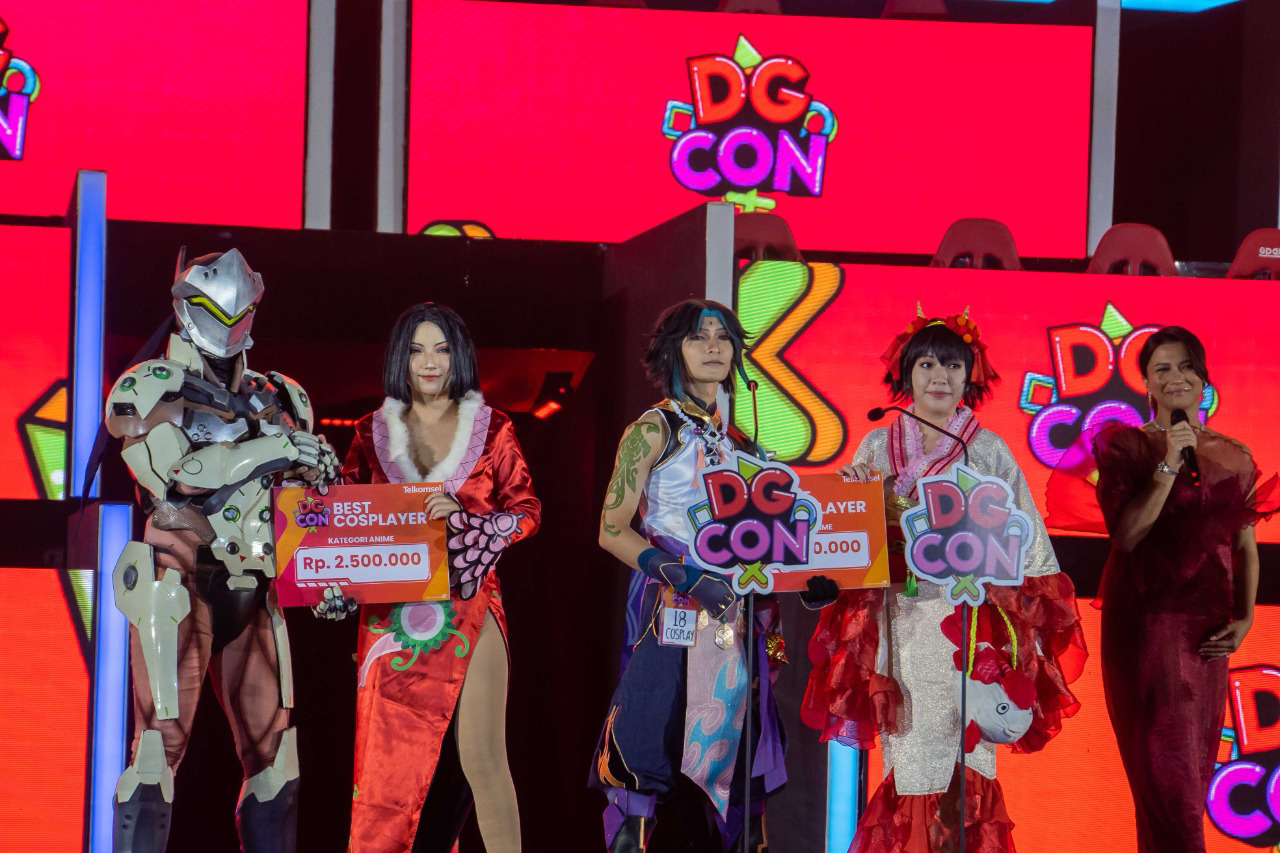 ilustrasi cosplay event e-sports